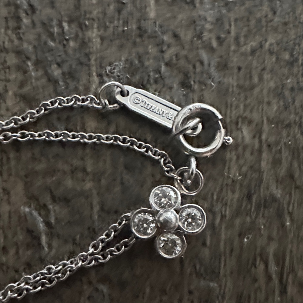 Tiffany & Co. Platinum Floral Diamond Necklace
